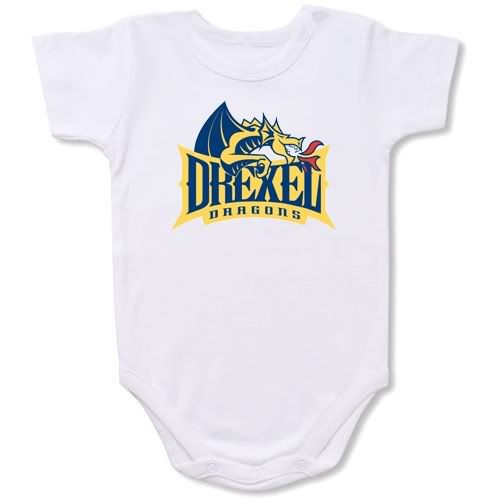 Drexel Dragons Baby Bodysuit Creeper #01